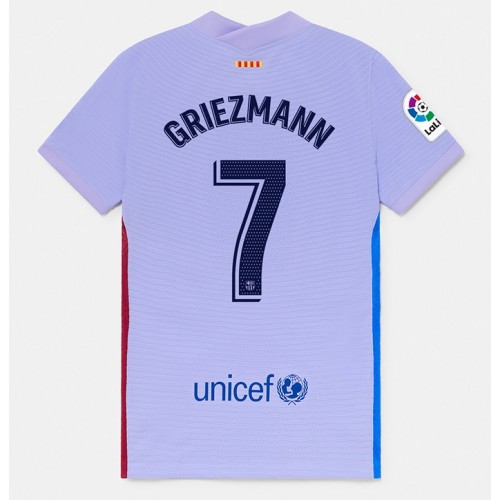 FC Barcelona Fodboldtrøjer Antoine Griezmann 7 Udebanesæt 2021/22 Kort ærmer FC Barcelona Fodboldtrøjer Antoine Griezmann 7 Udebanesæt 2021/22 Kort ærmer